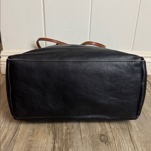 Proenza Schouler Lunch Bag Tote Black Leather Large Shoulder Bag Made in Italy - Picture 6 of 11